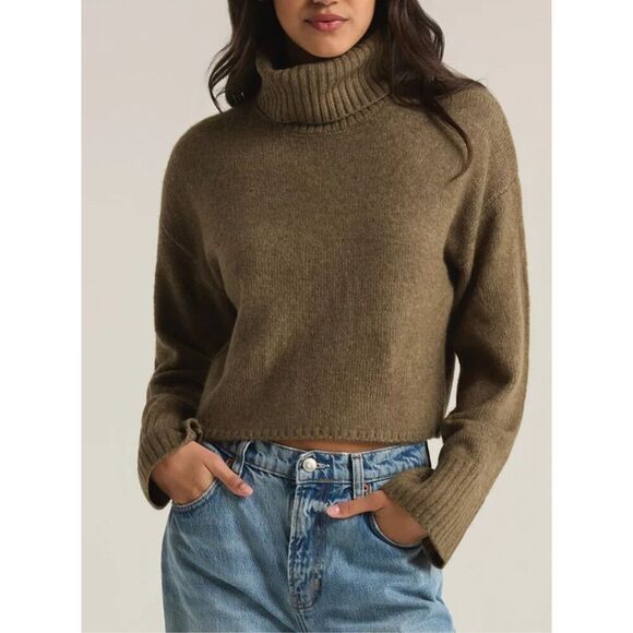 Z Supply Ursa Turtleneck Sweater in Martini - Picture 1 of 8